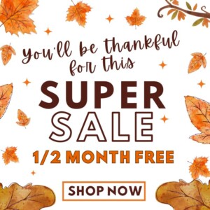 1/2 month free special