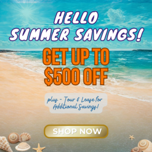 June Summer Savings - Get up to $500 off, plus tour & lease for additional savings